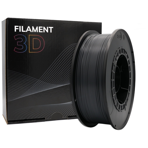 Filamento PLA 3D - Diâmetro 1.75mm - Bobine 1kg - Cor Grafite - PLA-Grafite