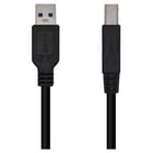 Cabo de impressora USB 3.0 Aisens Tipo A/M-B/M - 3,0M - Cor preta - Aisens A105-0445