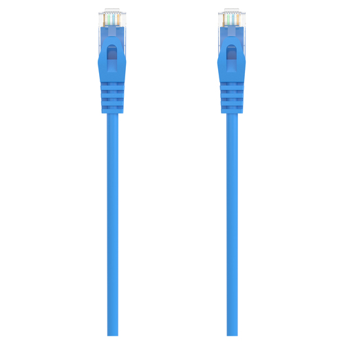 Aisens Patch Cord Cabo de Rede RJ45 LSZH CAT.6A 500 MHZ UTP AWG24 - 1,5M - Cor Azul - Aisens A145-0574