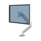 Braço para monitor único Fellowes Platinum Series - Ajustável com mola a gás - 2 portas USB - Sistema de gestão de cabos - Proprietário - Cor prateada - Fellowes 8056401