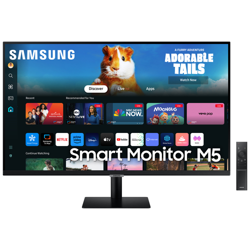 SAMSUNG MONITOR SMART27" M5 16:9 250CD HDMI HUB USB WIFI C/COMANDO - Samsung LS27DM500EUXEN