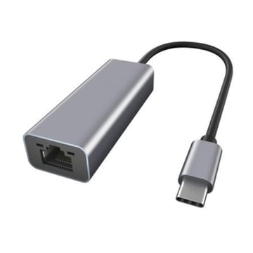 EWENT ADAPTADOR USB-C PARA RJ45 GIGABIT ALUMINIO - Ewent EW9818