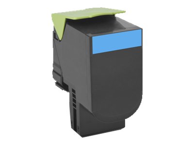 Cartucho de toner original Lexmark CX410/CX510 ciano - 80C2HC0/80C2HCE/802HC - Lexmark 80C2HC0