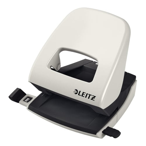 Furador 25 Folhas Leitz 5008 2.5mm c/Regua Cinza - Leitz 5321550C