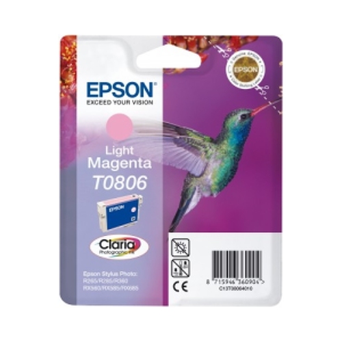 Epson Hummingbird Singlepack Light Magenta T0806 Claria Photographic Ink - Epson C13T08064020