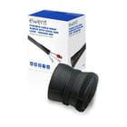 Capa organizadora de cabos em poliéster Ewent - Fecho de velcro - 1m - 85mm - Cor preta - Ewent EW1557