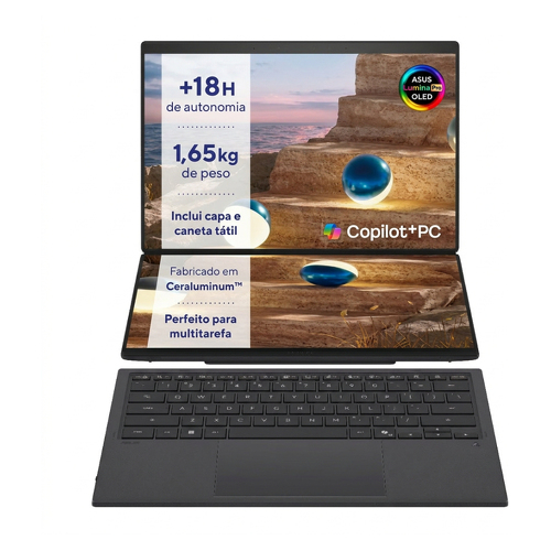 ASUS Zenbook DUO UX8407AA-U93BOHDCP1 - Intel Core Ultra 9, 32GB DDR5, 1TB SSD, 14'' OLED, Intel Graphics, Wi-Fi 7(802. - Asus 90NB16V1-M00TV0