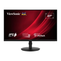 Monitor Viewsonic 27" LED IPS FullHD 100Hz - 5ms de resposta - Ajustável em altura, inclinação e rotação - 16:9 - VGA, HDMI, DisplayPort - VESA 100x100 - Preto - ViewSonic VA2708-HDJ