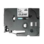 Brother TZe121 Cinta Laminada Generica de Etiquetas - Texto negro sobre fondo transparente - Ancho 9mm x 8 metros - Genérico BR-TZE121