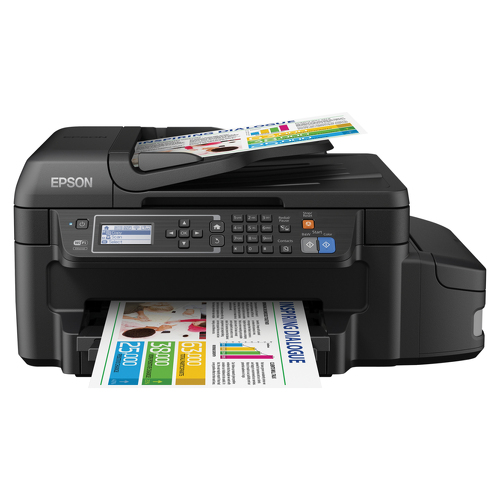 Epson EcoTank ET-4550, Jato de tinta, Impressão a cores, 4800 x 1200 DPI, Cópia a cores, A4, Preto - Epson C11CE71404