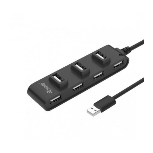 Equip USB Hub 7 Portas USB 2.0 - Velocidade 480 Mbps - Equip 128957
