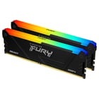 KINGSTON MEM 16GB 3200MT/S DDR4 CL16 DIMM (KIT 2) FURY BEAST RGB - Kingston KF432C16BB2AK2/16