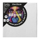 Tela 15x15cm Moldura Madeira 100% Algodão 1un - Outras 1600467