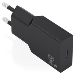 Aisens Carregador Ultra Fino GaN 30W 1xUSB-C PD3,0 Preto - Aisens A110-1004