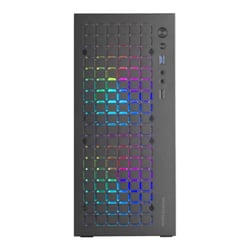 Caixa MARS GAMING MC-CORE FULL METAL MICRO-ATX CASE, GLASS, FRONT MESH, 2X 120MM FRGB FAN, BLACK - Mars Gaming MCCORE