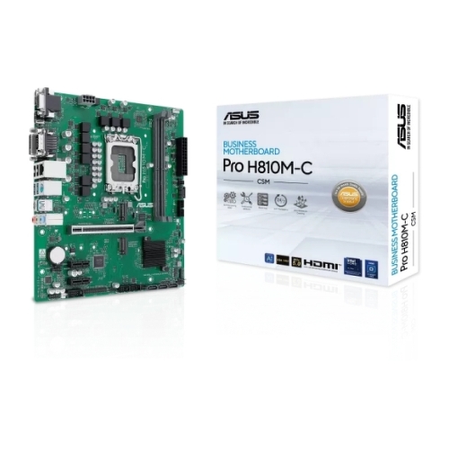 Placa-mãe Asus Pro H810M-C CSM 2x DDR5, M.2, PCIe 4.0, Sata III, MicroATX - Asus PRO H810M-C-CSM