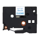 Brother TZe133 Generic Laminated Label Tape - Texto azul sobre fundo transparente - Largura 12mm x 8 metros - BR-TZE133