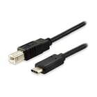 Equipar cabo USB-B macho para USB-C macho 2.0 1m - Equip EQ12888207