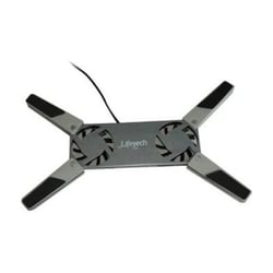 LIFETECH BASE P/ PORTATIL STAND USB FAN SILVER 10" / 15.6" - Lifetech LFNBS002
