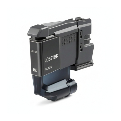 Tinteiro pigmentado genérico preto LC521 da Brother - Substitui o LC521BK - Brother BI-LC521BK(PG)