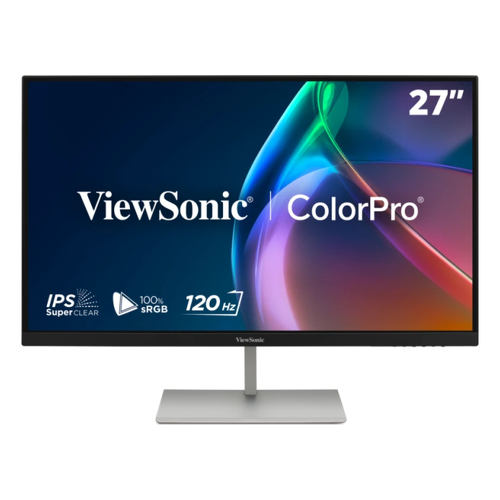 ViewSonic Monitor IPS, 27″, 16:9, QHD, 120 Hz, HDMI, USB-C, com base giratória e altifalantes. - ViewSonic VP2766-2K