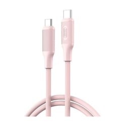 Cabo USB-C macho para USB-C macho XO NBQ265B - 1 m - 60 W - Rosa - XO XONBQ265BPK