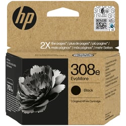 HP 308e EvoMore Black Original Ink Cartridge - HP 7FP22UE#LS1
