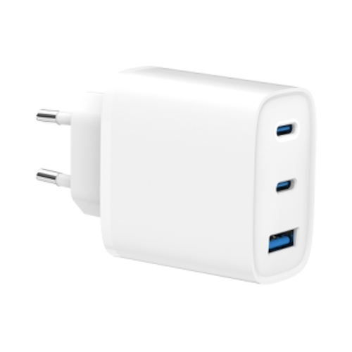 Carregador de parede SPC 2xUSB-C/PD + USB-A 65W - Branco - SPC 4342B
