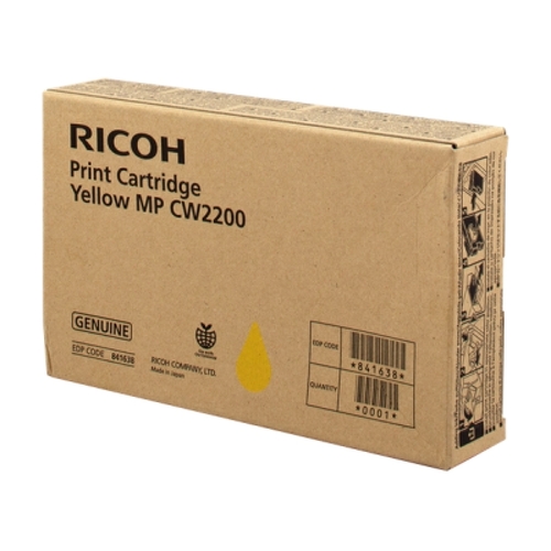Ricoh Aficio MP-CW2200SP Cartucho de Tinta Original Amarela - 841638/MP CW2200Y - Ricoh 841638