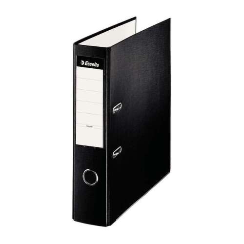 Porta-arquivos Esselte - Formato Fólio - Lombada 75mm - Capacidade 500 folhas - Preto - Esselte 42304