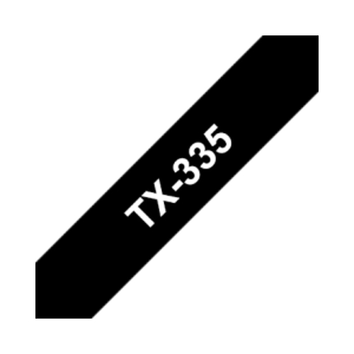 Fita Laminada 12mmx15mts Fundo Preto / Texto Branco - Brother BROTX335