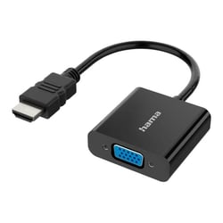 Adaptador HDMI Macho / VGA Fêmea FullHD 1080p 15cm - Hama HAM200343