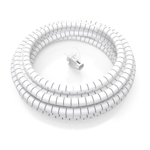 Organizador de cabos em espiral Aisens 25mm - 2.0m - Cor Branco - Aisens 305252