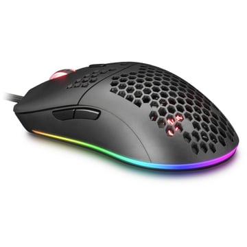 RATO MARSGAMING MMAX, 12400DPI, ULTRALIGHT 69G, RGB, FEATHER CABLE, SOFT, BLACK - MMAX - Mars Gaming MMAX