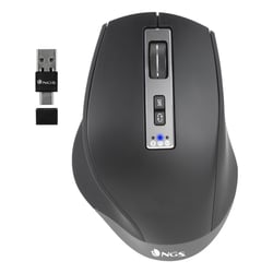 NGS Blur-RB Rato sem fios bluetooth multidispositivo USB 3200 dpi bluetooth multidispositivo para vários dispositivos - 5 botões - Utilização com a mão direita - Bateria recarregável - NGS BLUR-RB