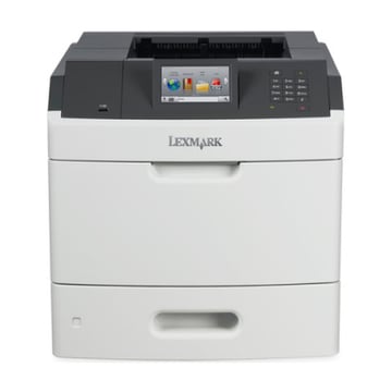 Lexmark MS810de, Laser, 1200 x 1200 DPI, A4, 52 ppm, Impressão Duplex, Pronto para trabalhar em rede - Lexmark 40G0160