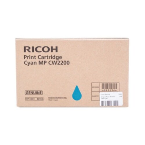 Ricoh Aficio MP-CW2200SP Cartucho de Tinta Original Cyan - 841636/MP CW2200C - Ricoh 841636