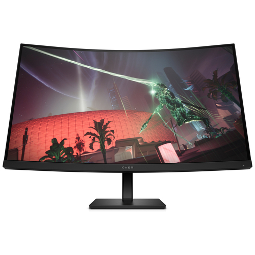 OMEN 32c - Monitor Gaming curvo 32" QHD (2560 x 1440), Brilho: 400nits, Contraste: 3000:1, Tempo de resposta: 1ms (com overdrive) - HP 780K6E9#ABB