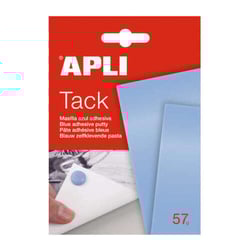 Apli Tack Masilla Azul 57g - Reutilizable - No Deja Residuos - Facil de Moldear Azul - APLI 11703