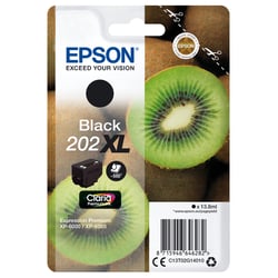 Tinteiro EPSON 202 Preto XL + Alarme RF - Expression Premium XP-600x/610x - Epson C13T02G14020