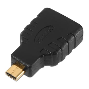Adaptador HDMI para Micro HDMI Aisens - Um D/Homem fêmea-HDMI para tablet ou câmera digital - Cor preta - Aisens A121-0125