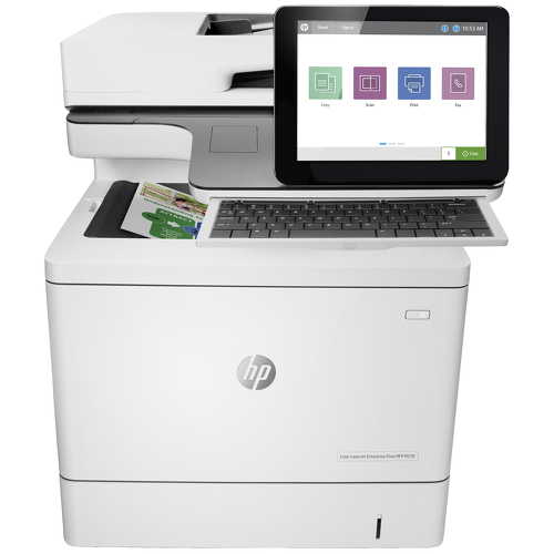 HP Color LaserJet Enterprise Flow Multifunções M578c, Impressão, cópia, digit., fax, Impressão frente e verso; ADF para 100 folhas; Eficiência energética, Laser, Impressão a cores, 1200 x 1200 DPI, A4, Impressão directa, Cinzento - HP 7ZU87AB13