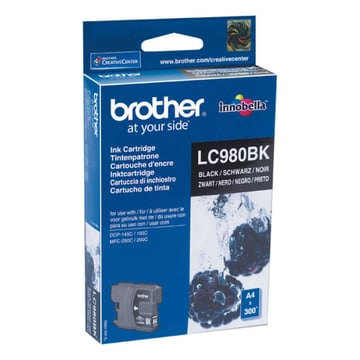 Tinteiro de tinta preto - Brother LC980BK