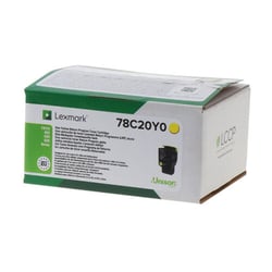 Lexmark CS421/CS521/CS622/CX421/CX522/CX622/CX625 Toner Original Amarelo - 78C20Y0 - Lexmark 78C20Y0