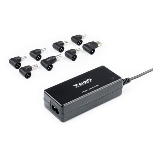 Tooq Carregador automático universal para computadores portáteis 65W - USB - 8 adaptadores - Tensão 18,5-20V - Tooq 142434