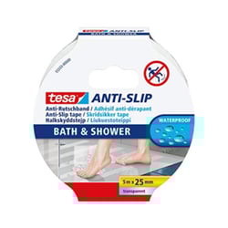 Fita Adesiva Antiderrapante 25mmx5m Tesa Banho Transparente - Tesa 15655533-01