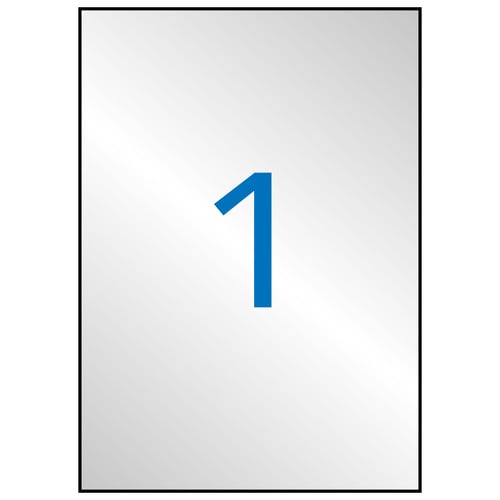 Apli Etiquetas Metálicas 210.0 x 297.0mm 20 Folhas - APLI 206041