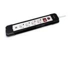 Equipar Power Strip - 4 soquetes Schuko + 2 USB - interruptor liga/desliga - cabo de 1,50 m - Equip EQ245553