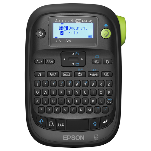 Epson LW-K400VP, QWERTZ, Trasferência termal, 180 x 180 DPI, 6 mm/seg, AA, Preto, Verde, Cinzento - Epson C51CB70400