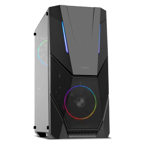 Caixa NOX Infinity Delta Glass RGB Black ATX - Nox NXINFTYDELTA
